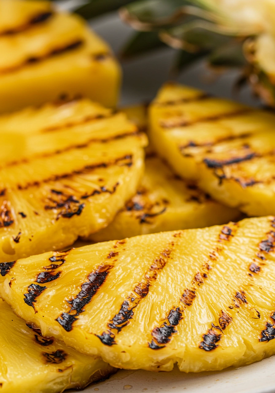 Grilled Pineapple with Cinnamon Honey Glaze